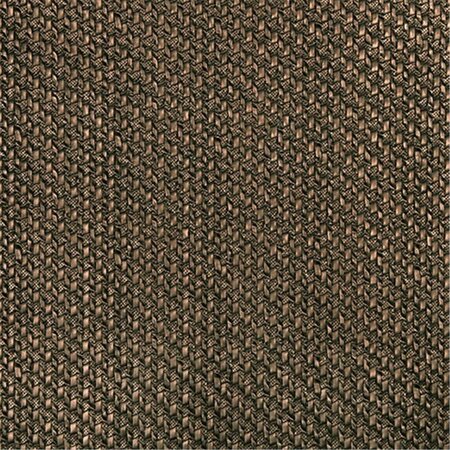 FINE-LINE 54 in. Wide Brown- Metallic Cross Hatch Upholstery Faux Leather - Brown FI2935121
